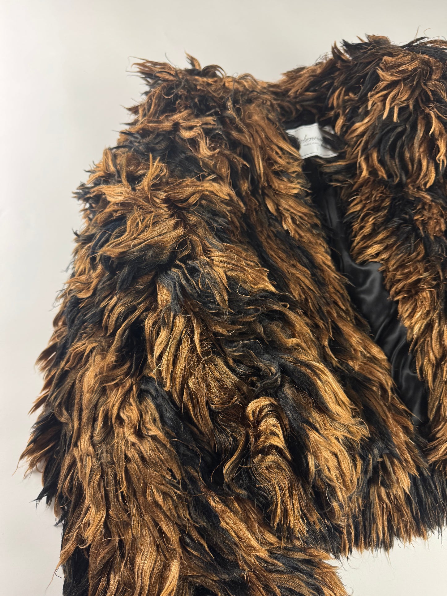 Balenciaga Couture Furry Cropped Boxy Shoulder Coat FW 2021 - S