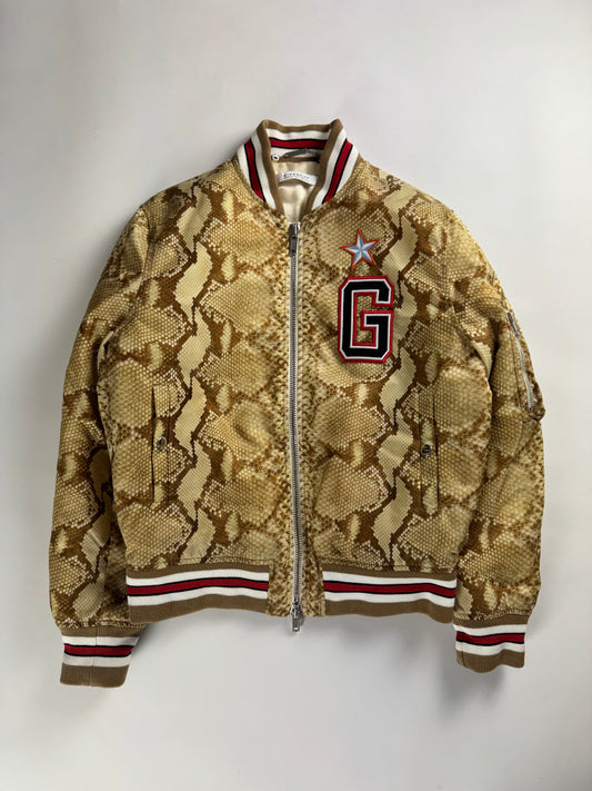 Givenchy Sample Python Effect Varsity Jacket SS 2017 - S