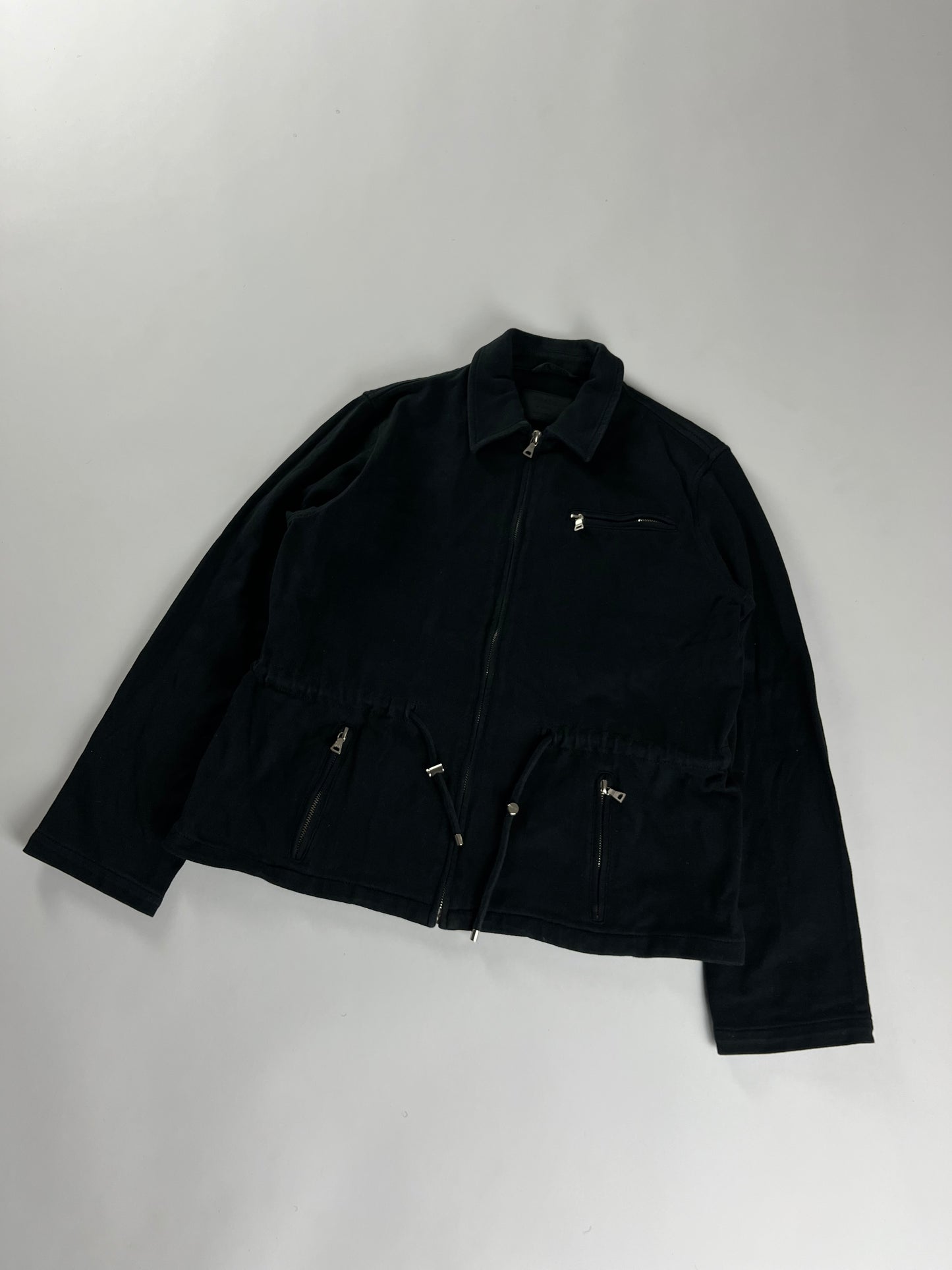 Prada Black Waist Drawstring Jacket FW 1997 - XS