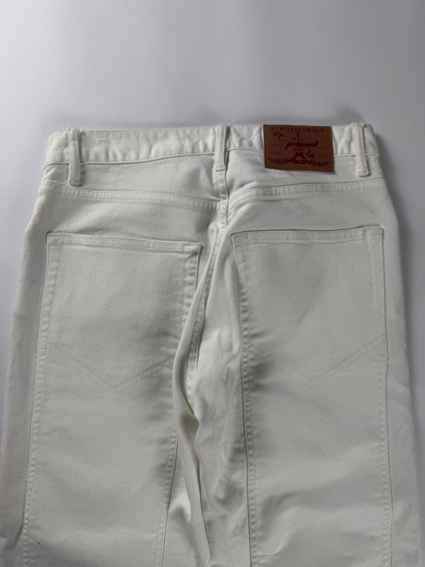 Y/Project Sample White Paneled Pants SS 2022 - S