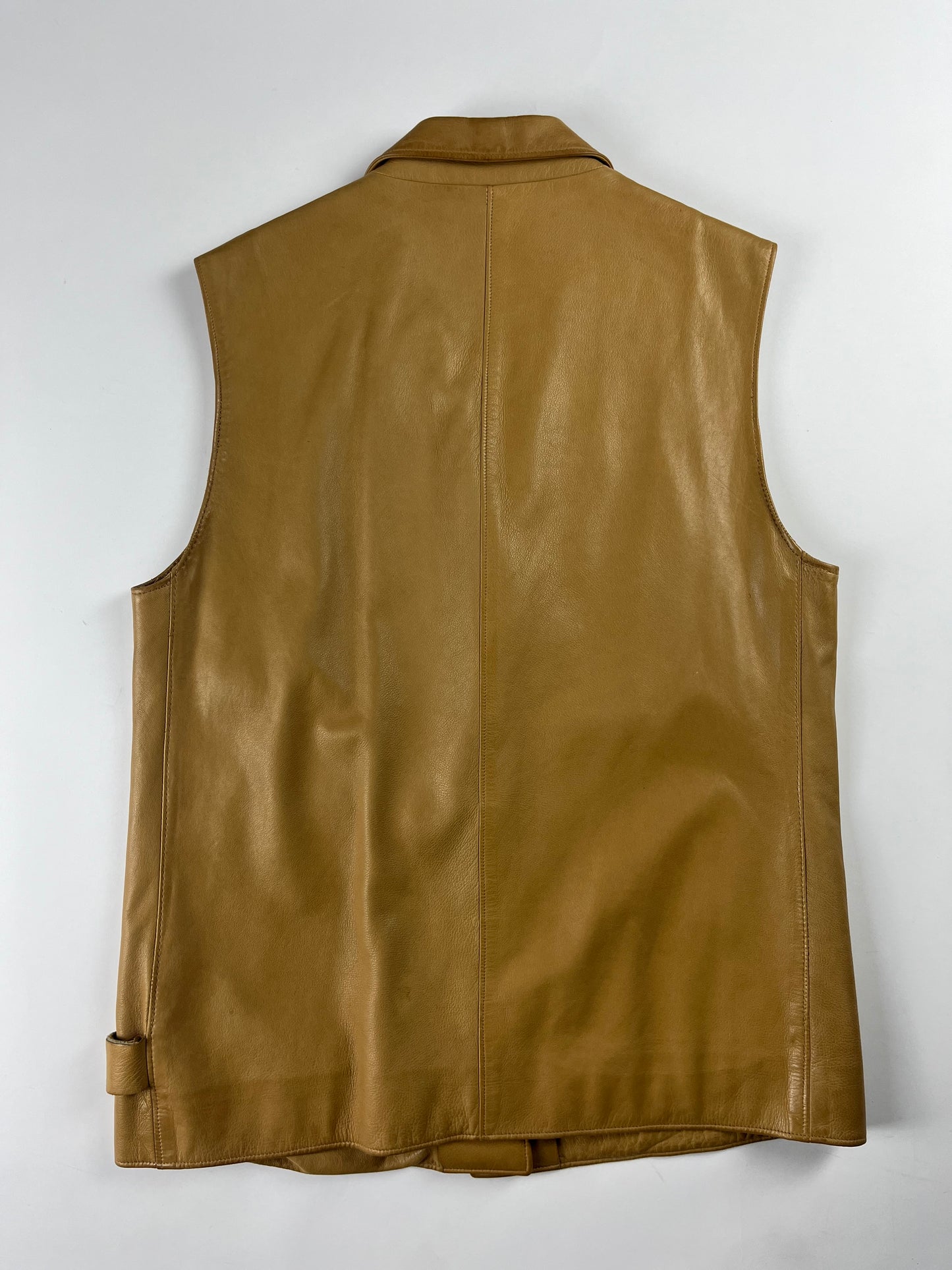 Prada Camel Leather Strapped Vest FW 1999 - S