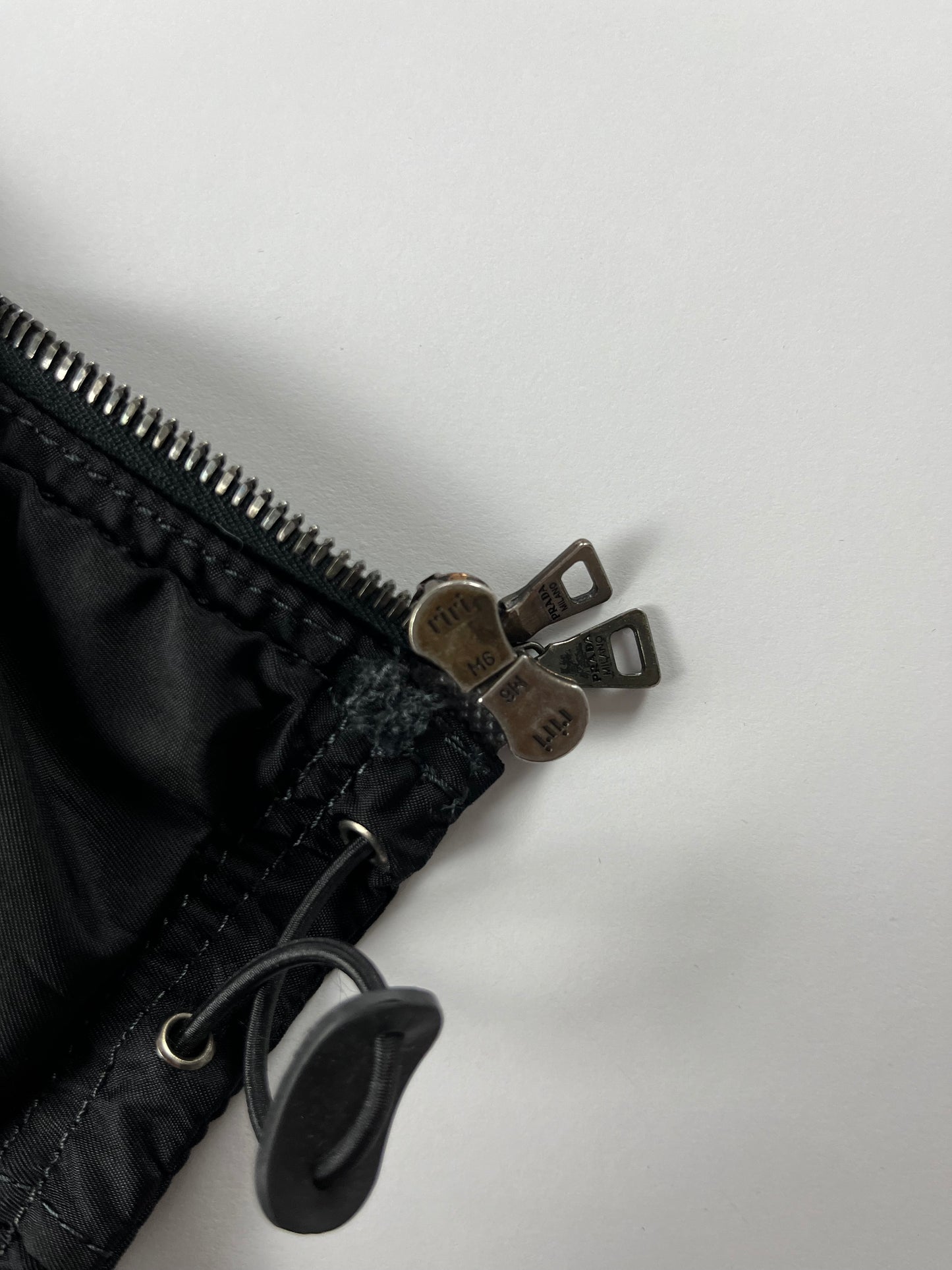 Prada Black Capo Windbreaker Jacket 2000s - S