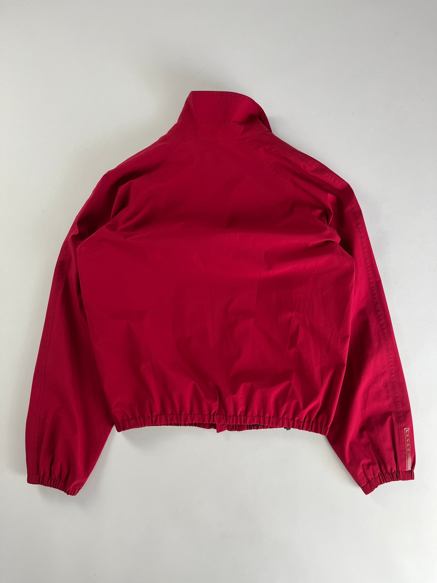 Prada Linea Rossa Red Nylon Bomber Jacket FW 1999 - M