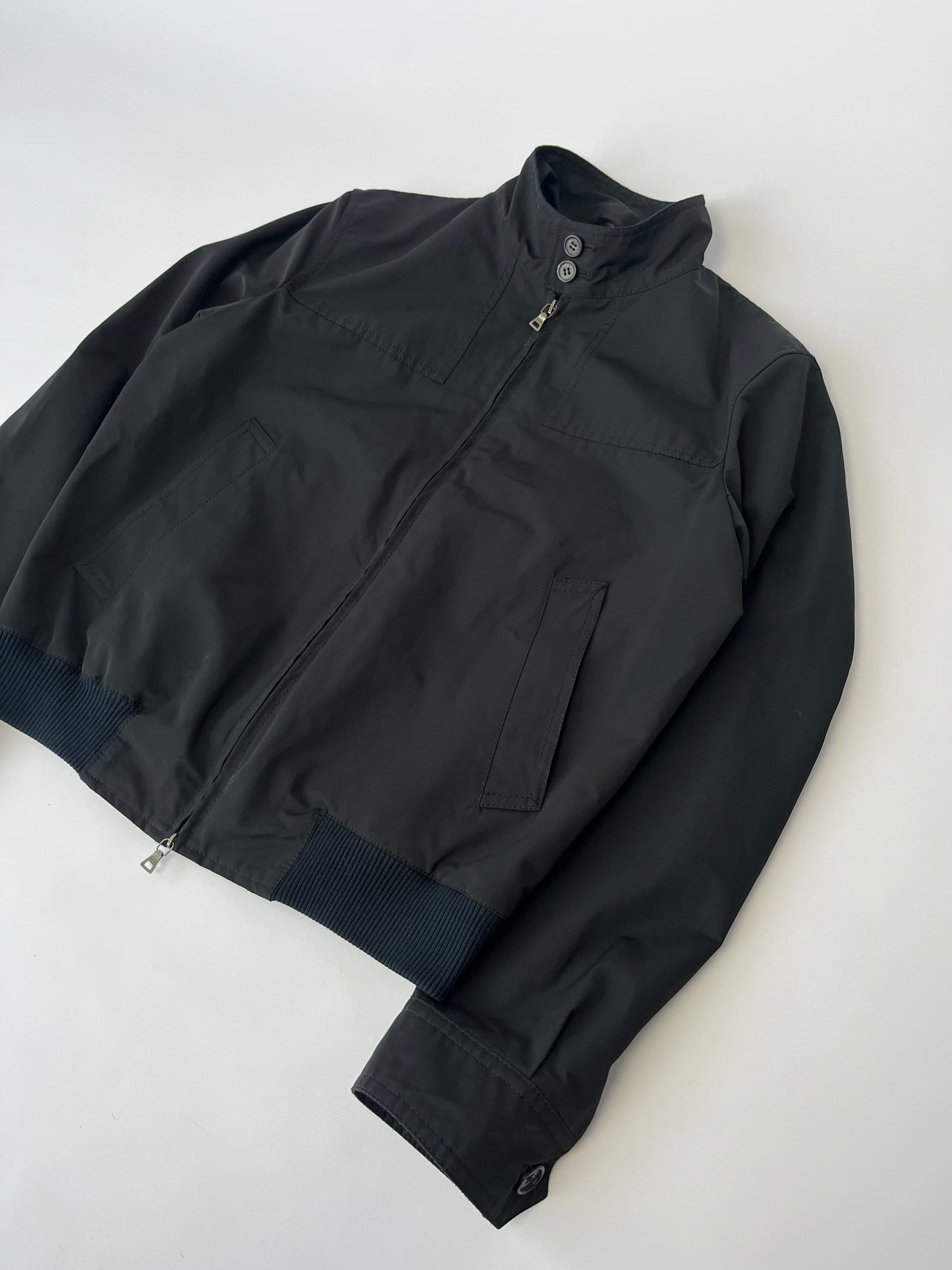 Prada Navy Bomber Double Buttoned Jacket 2010s - M
