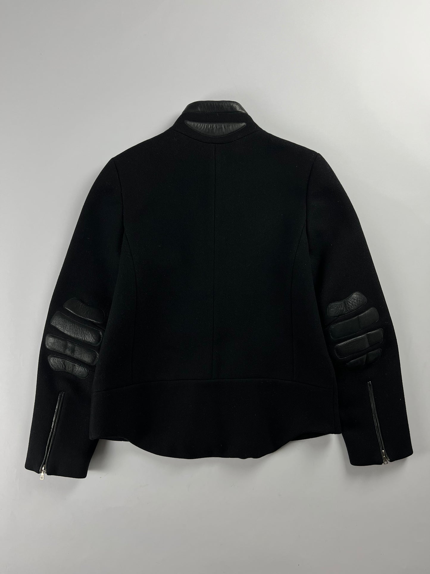 Prada Leather Padded Elbows Wool Jacket FW 1999 - S