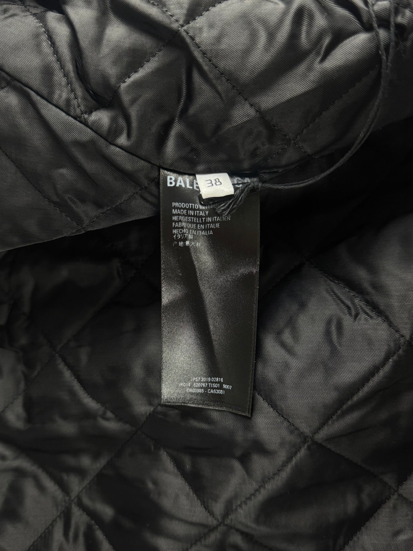 Balenciaga 80s Biker Smooth Optical White Calf Leather Oversized Perfecto Jacket SS 2020 - M