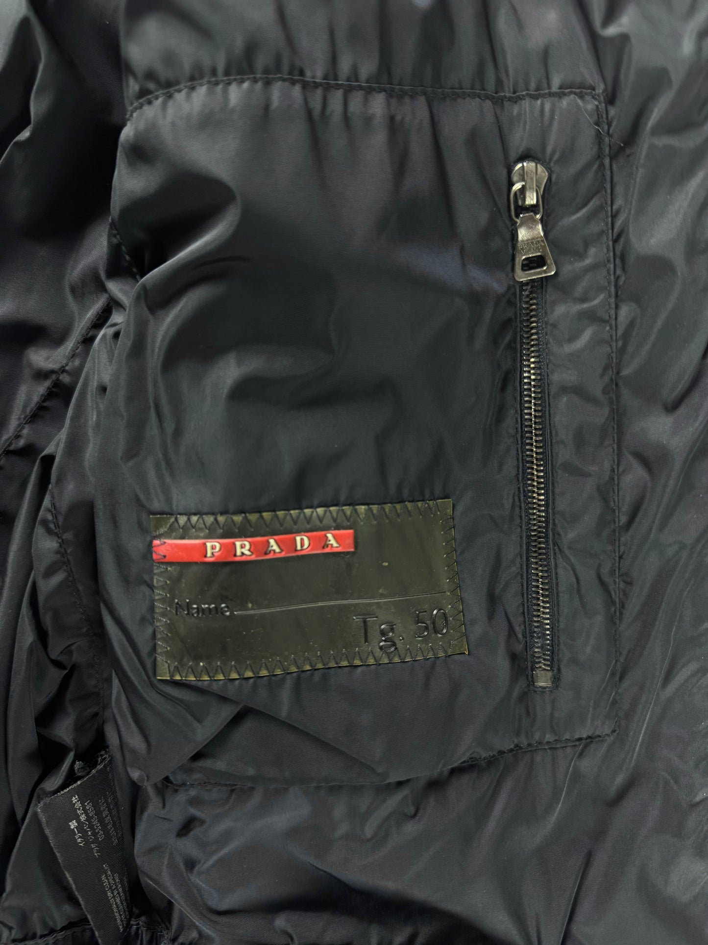 Prada Padded Elbows Red Leather Motor Jacket SS 2000 - M