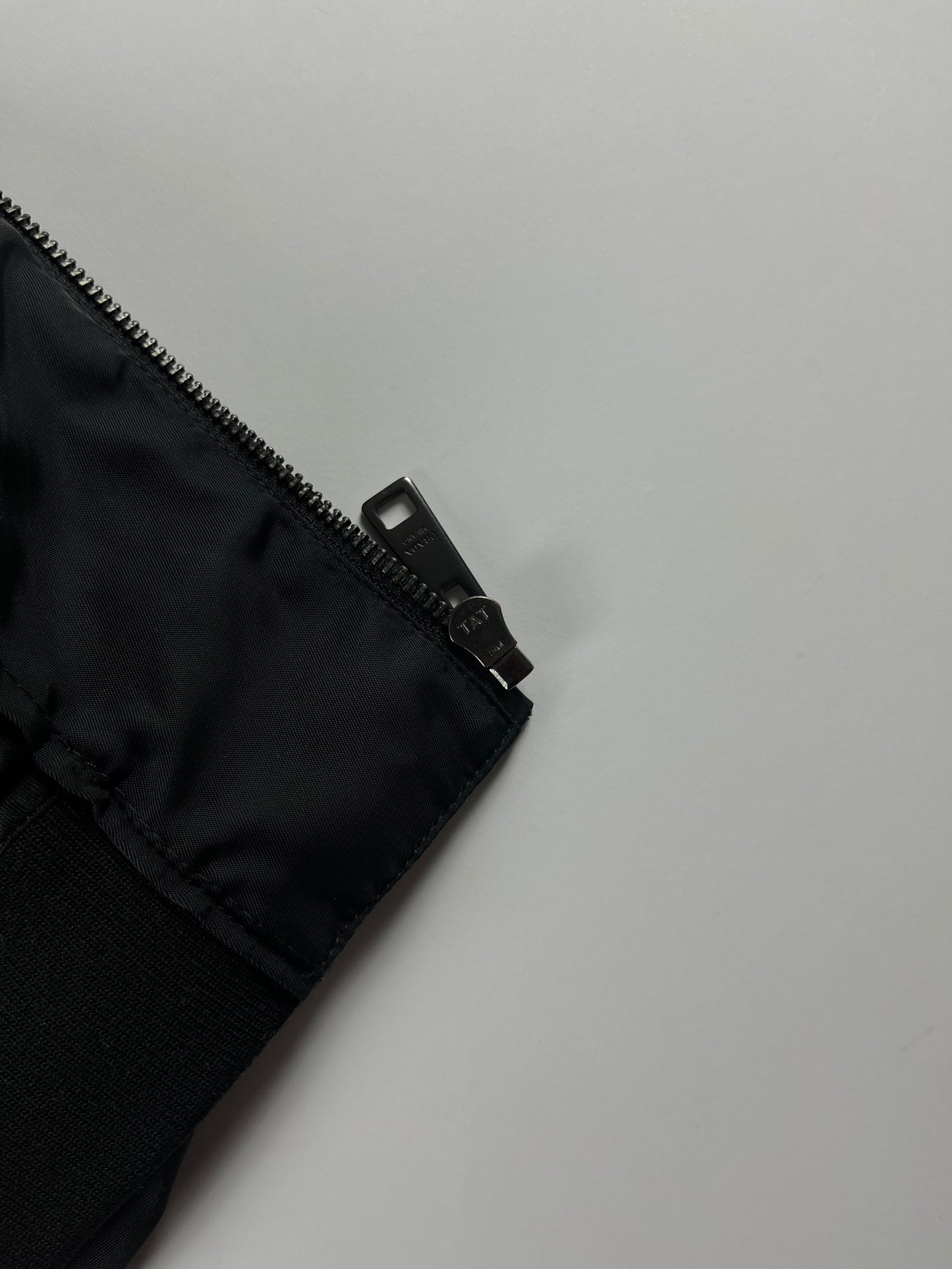 Prada Triangle Logo Nylon Bomber Jacket FW 2018 - XL