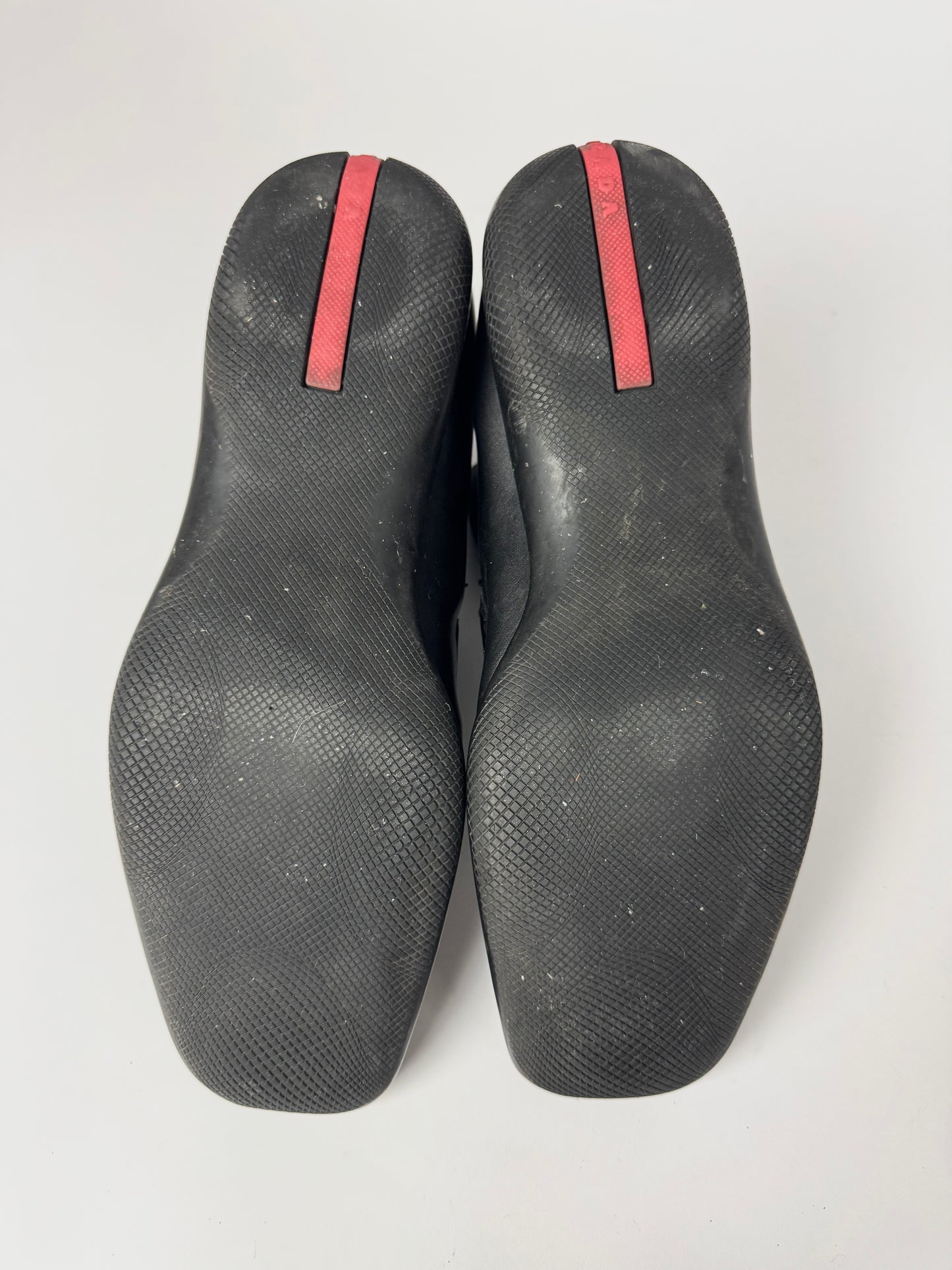 Prada Linea Rossa Leather Mid Square Toe Boots FW 1999 - 42,5 EU