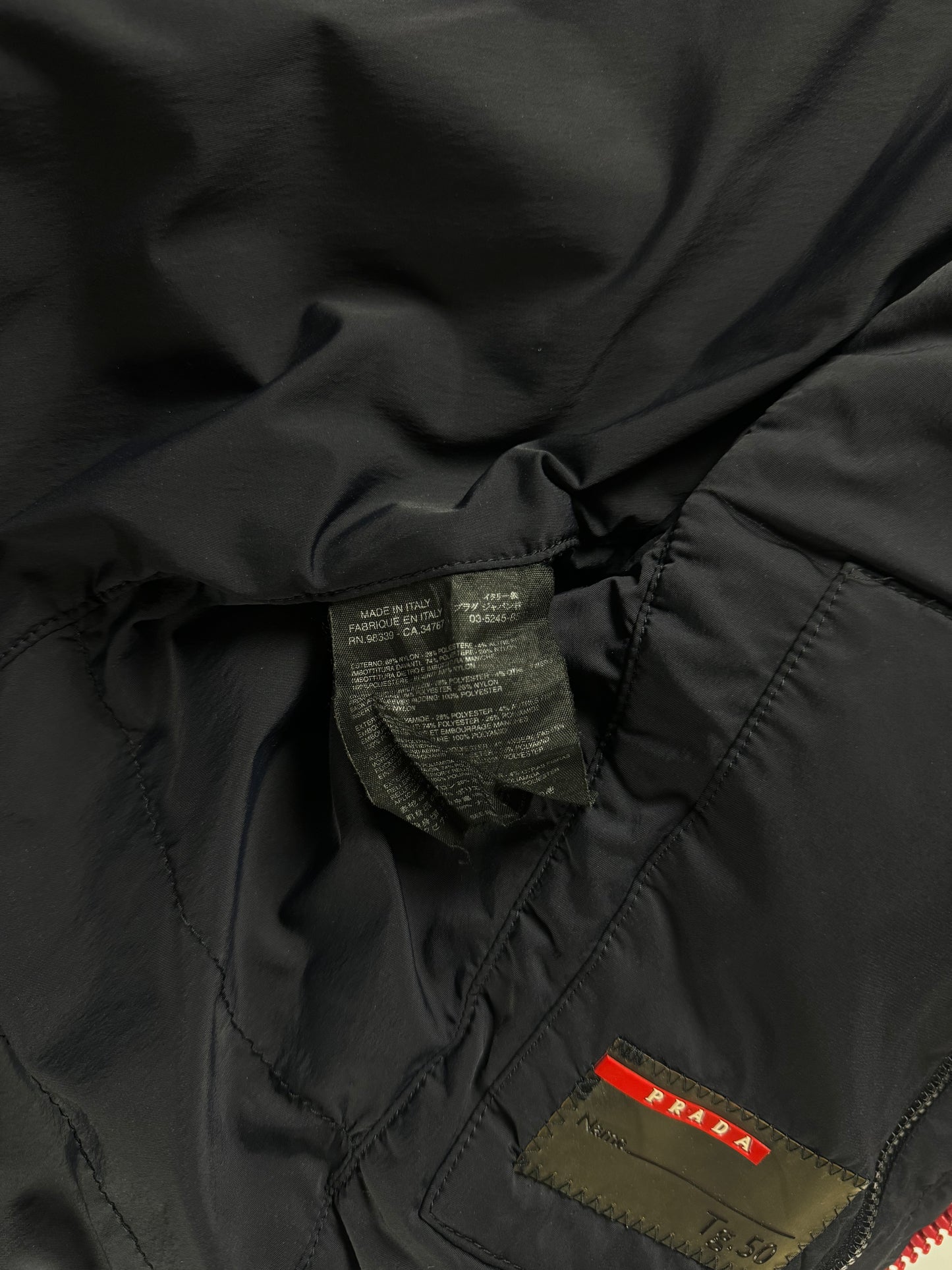 Prada Red Fireflash Cuff Motor Jacket SS 2011 - M