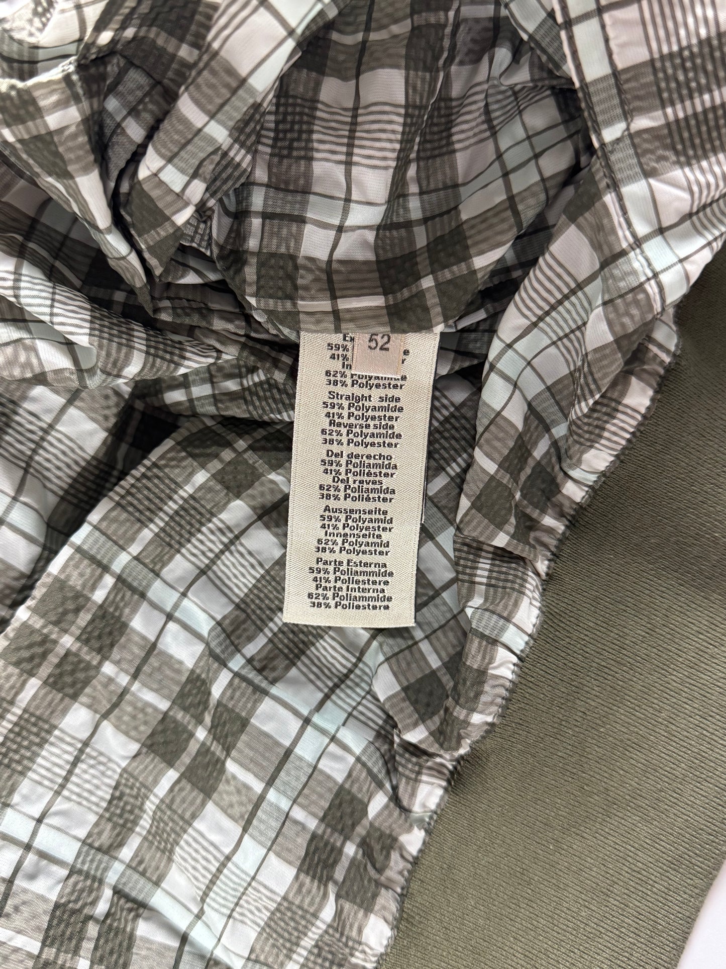 Hermès Sample Green Plaid Check Bomber Jacket SS 2020 - L