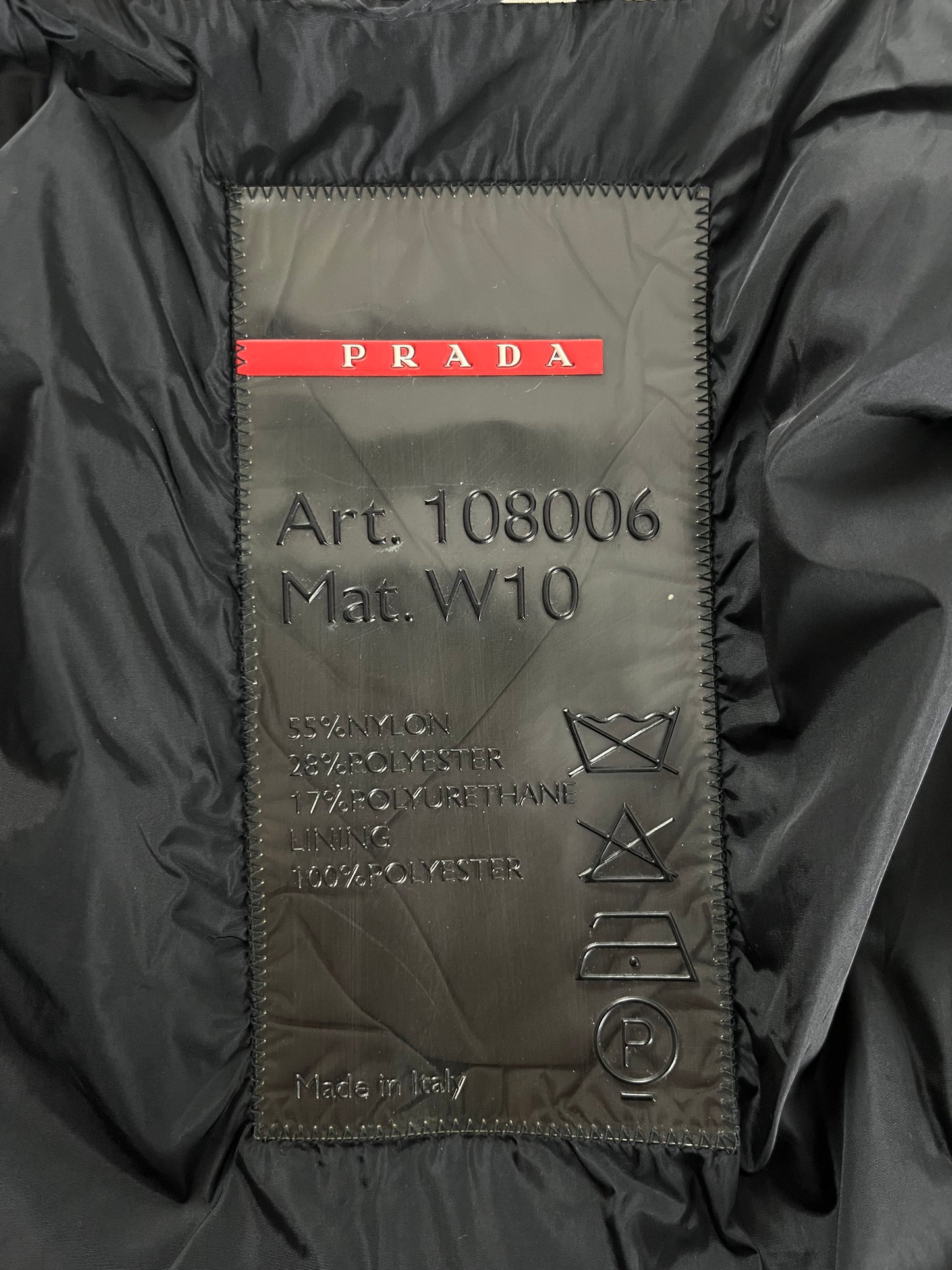 Prada Linea Rossa Cream Strapped Jacket FW 1999 - S