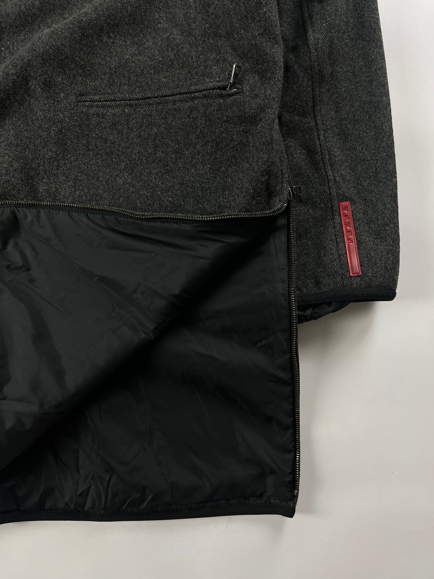 Prada Linea Rossa Wool Long Coat FW 1999 - L