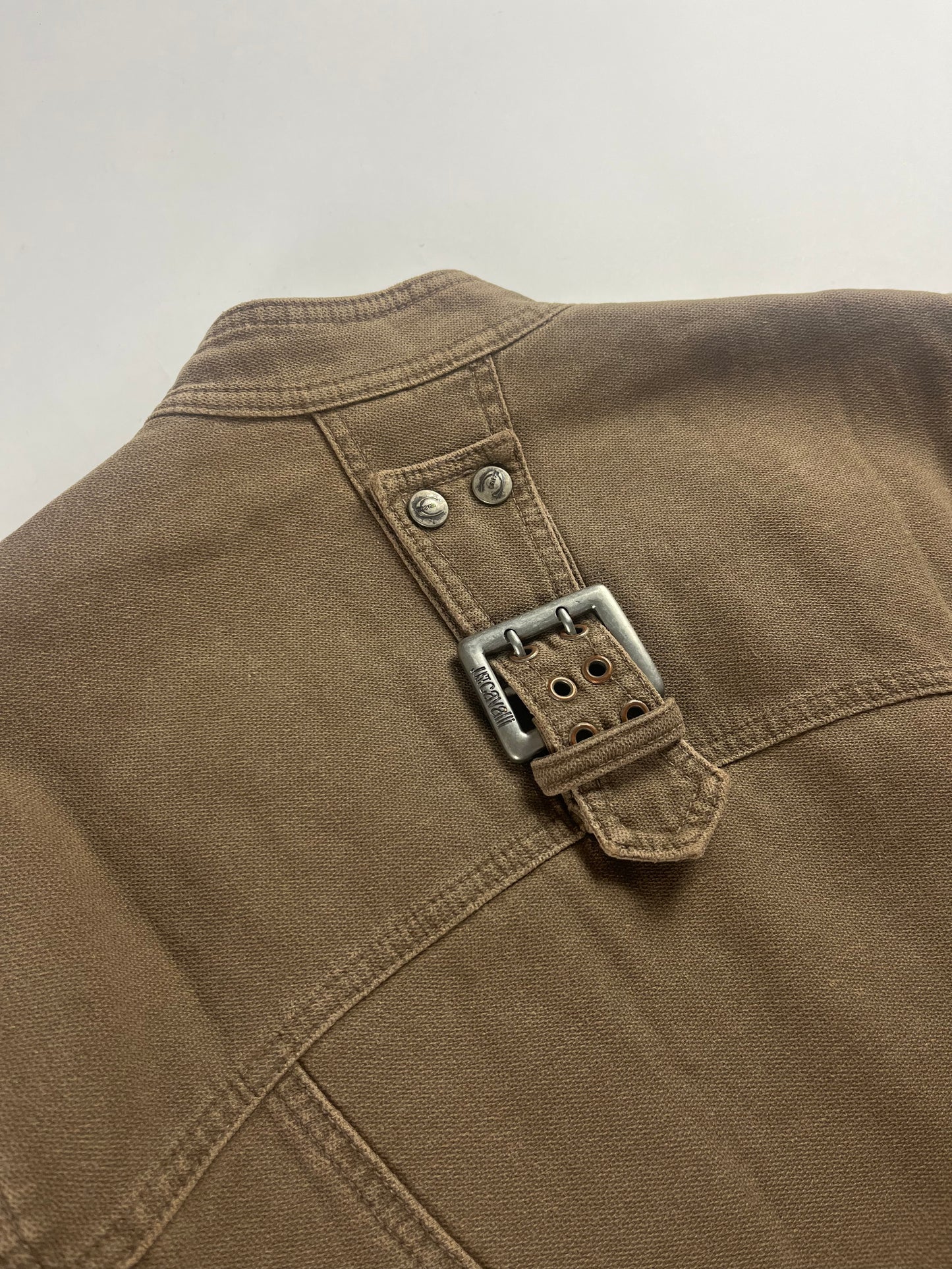 Roberto Cavalli Asymmetrical Zip Biker Jacket SS 2004 - L