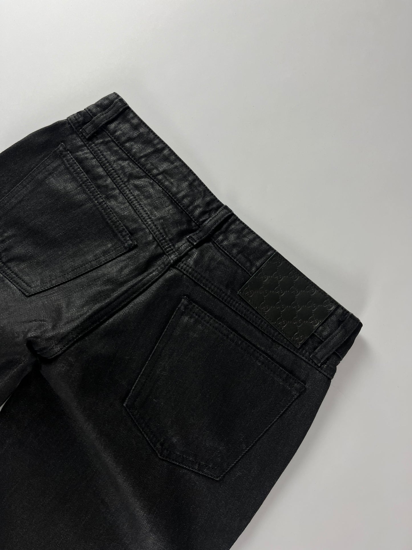 Gucci Sample Detroit Slim Waxed Denim Pants FW 2007 - S