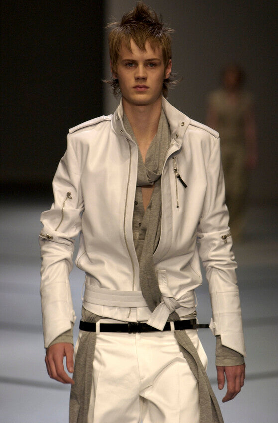 Dior Homme "Follow Me" Sand Belted Zipped Jacket SS 2003 - L
