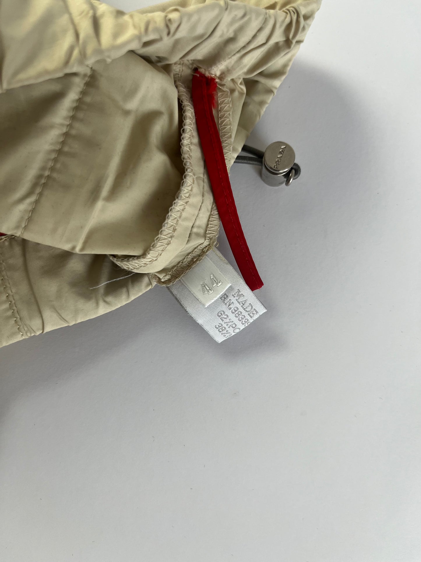 Prada Linea Rossa Cream Nylon Track Pants SS 2000 - S