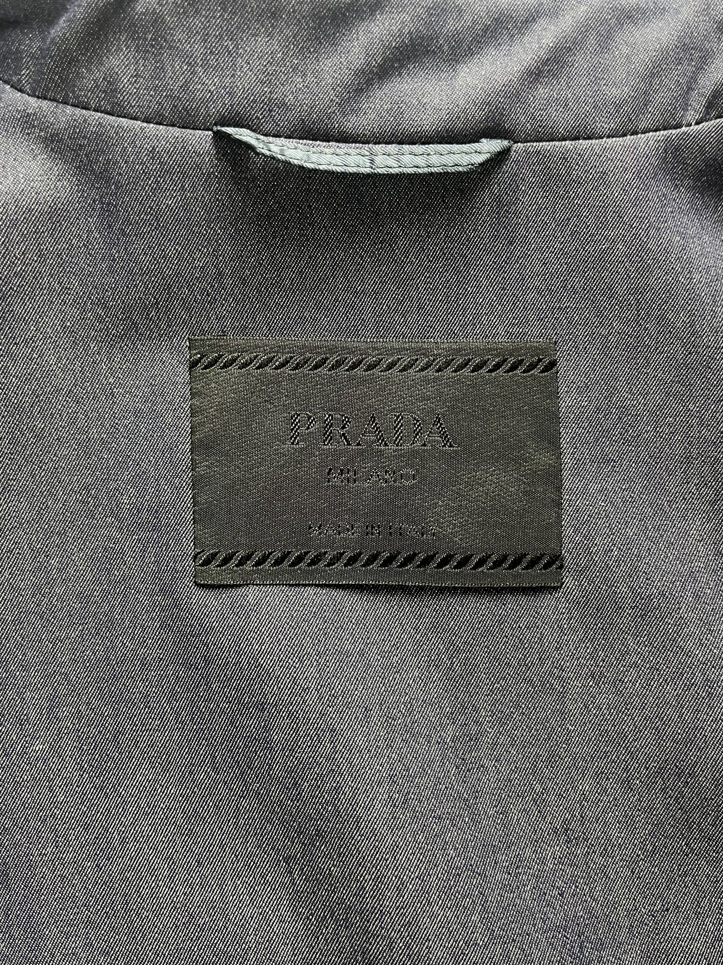 Prada Double Zip Linen Jacket FW 1998 - L