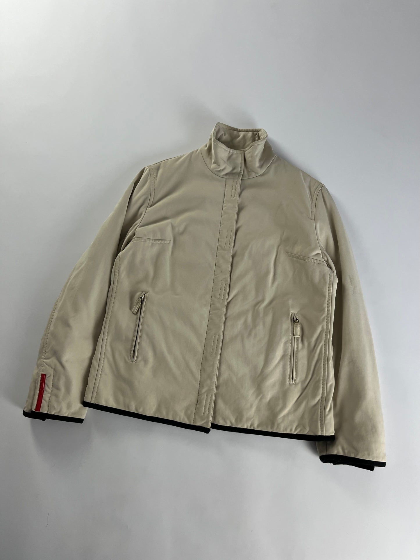 Prada Linea Rossa Cream Strapped Jacket FW 1999 - S
