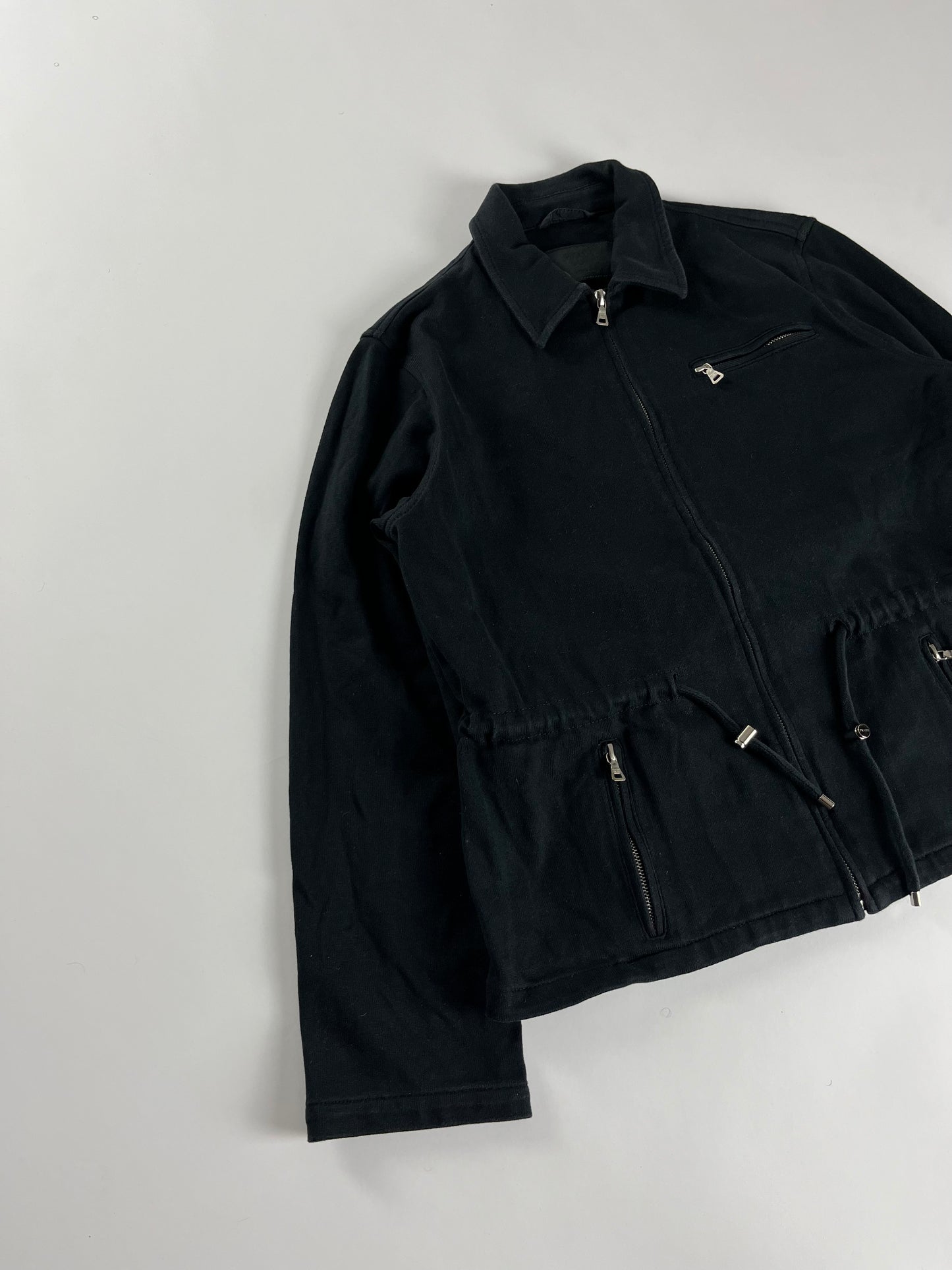 Prada Black Waist Drawstring Jacket FW 1997 - XS