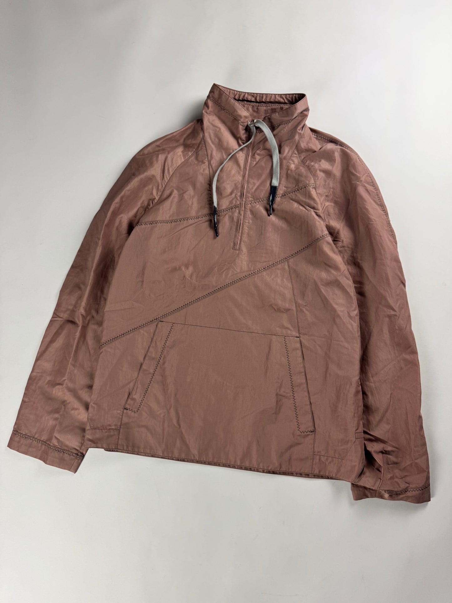 Hermès Sample Dust Pink Quarter Zip Piqure Stitch Jacket SS 2022 - M