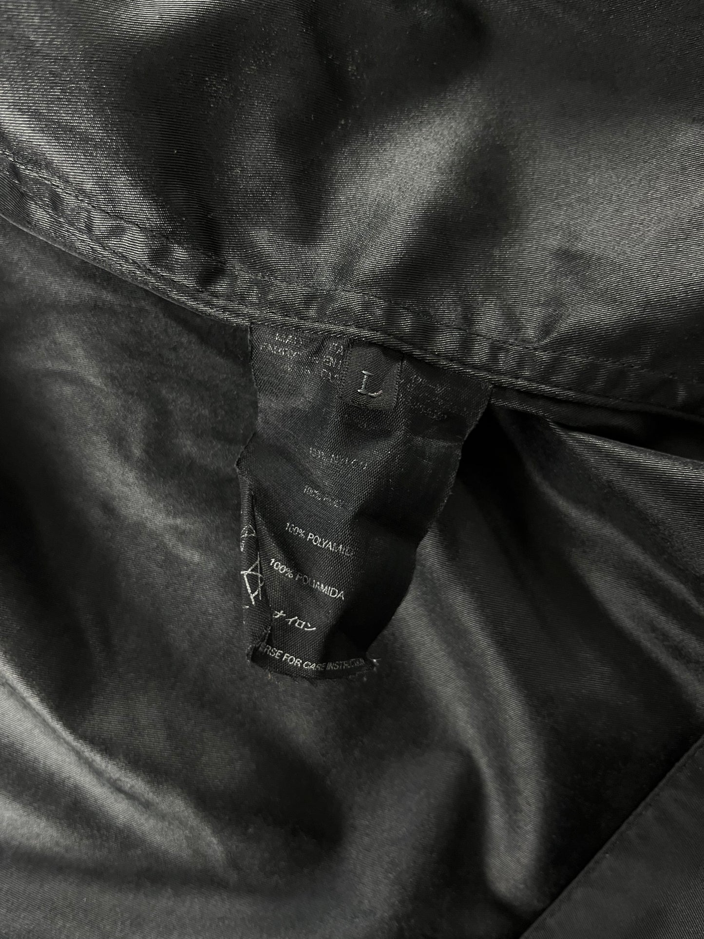 Prada Monochrome Midnight Minimalist Double Zip Jacket 2000s - L