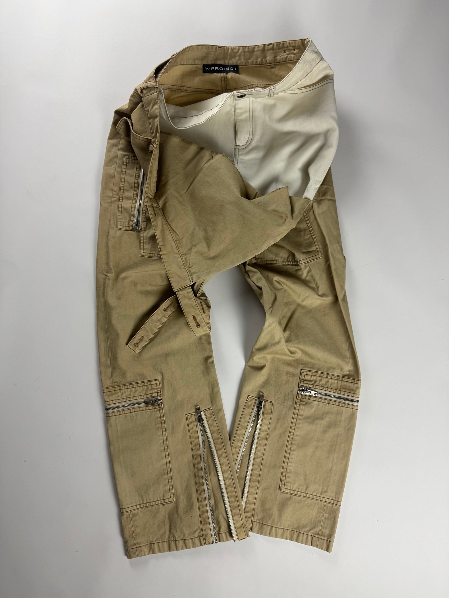 Y/Project Sample Zip Cargo Utility Hybrid Pants SS 2022 - M