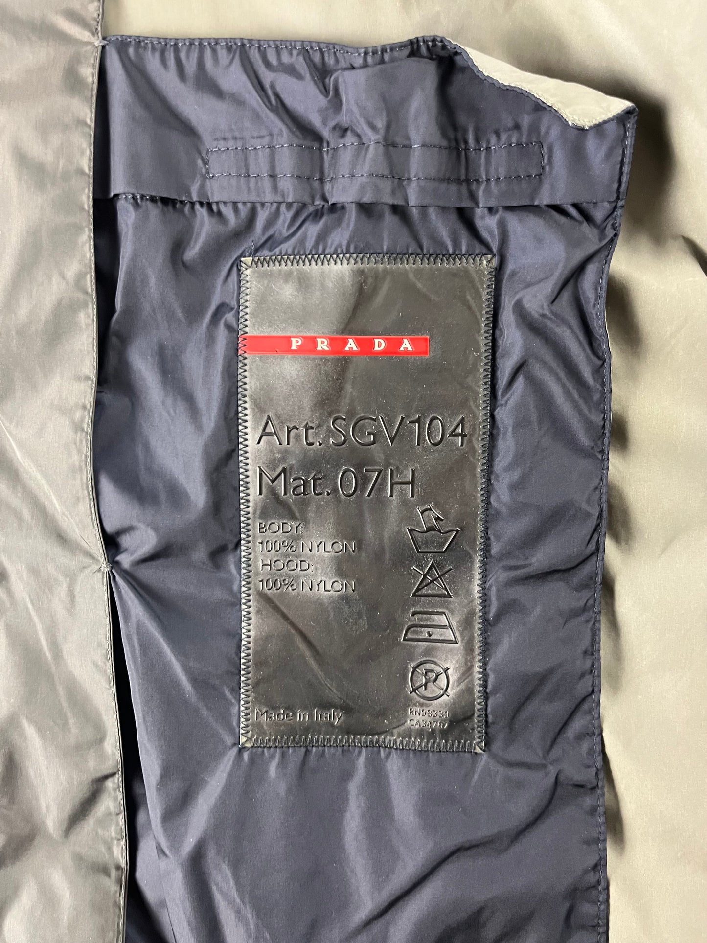 Prada Linea Rossa Nylon Technical Long Jacket SS 2000 - M