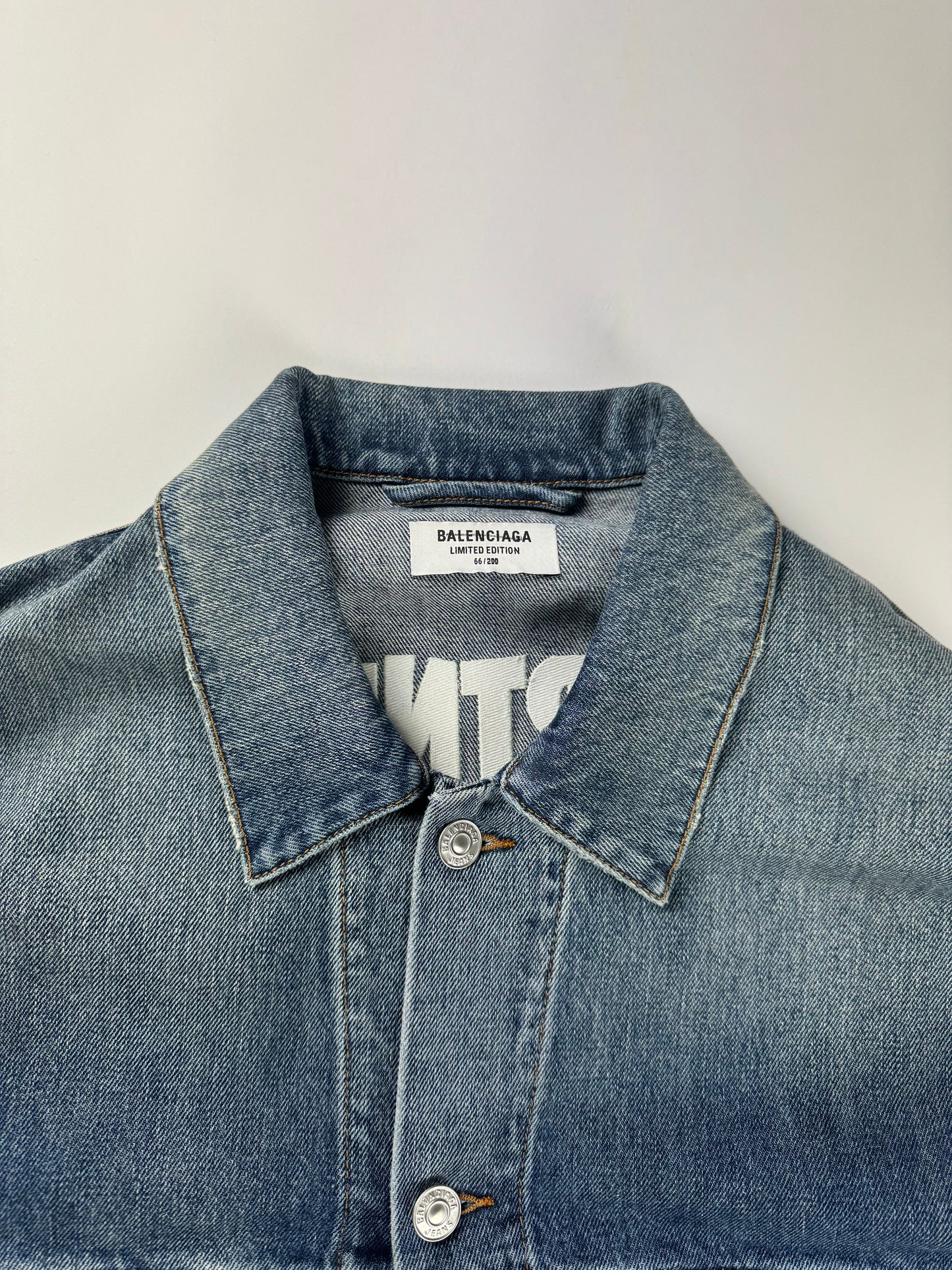 Balenciaga Fortnite 66/200 Limited Edition Oversized Denim Jacket FW 2021 - L