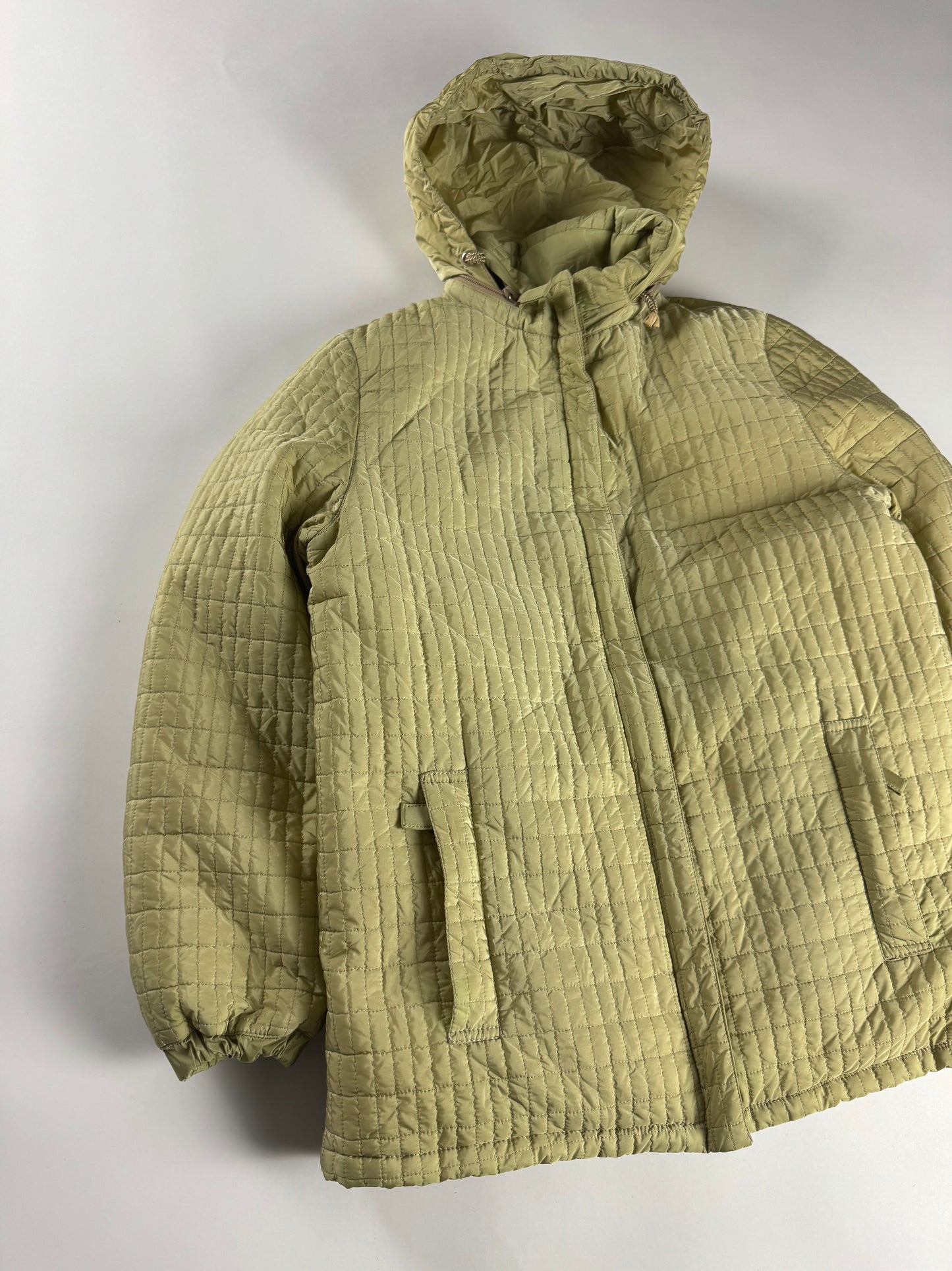 Prada Grid Padded Nylon Puffer Jacket FW 1995 - S