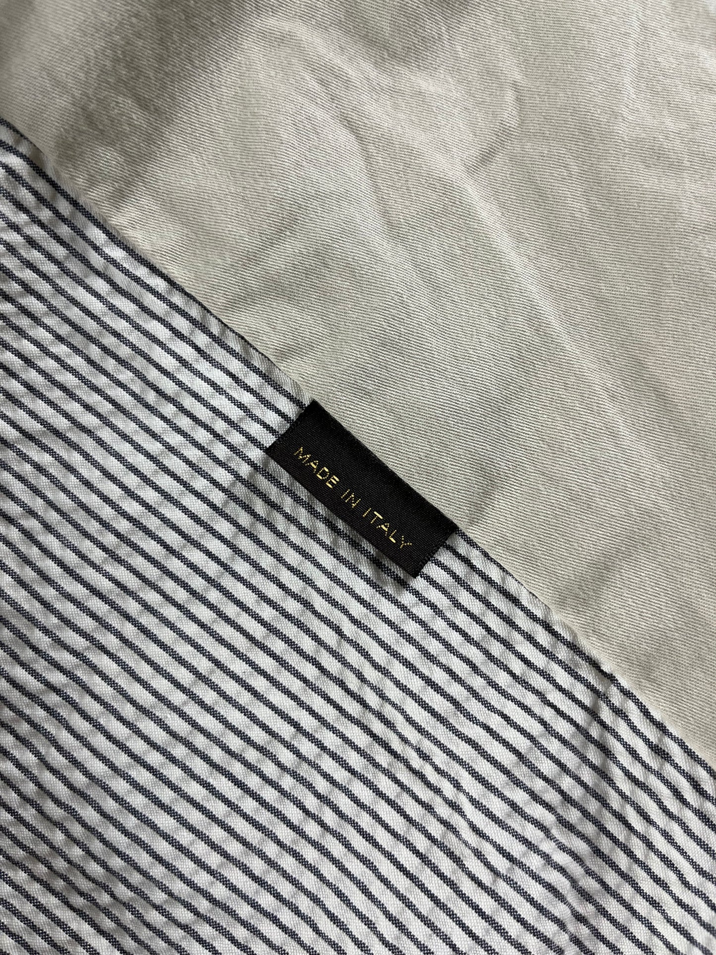 Louis Vuitton Cotton Incrusted Lambskin Leather Striped Jacket 2000s - L