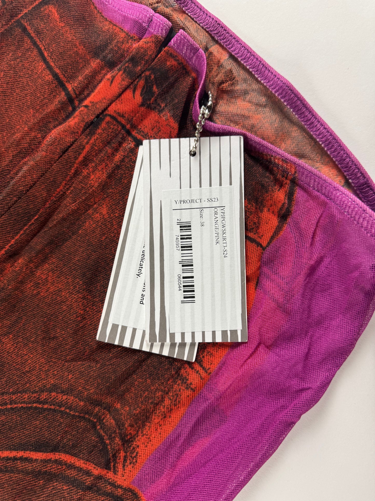 Y/Project Jean Paul Gaultier Edition Trompe L’Oeil Maxi Skirt SS 2023 - M