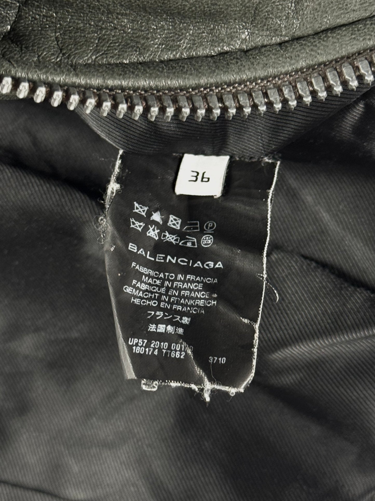 Balenciaga Nicolas Ghesquière Perfecto Leather Jacket FW 2010 - XS
