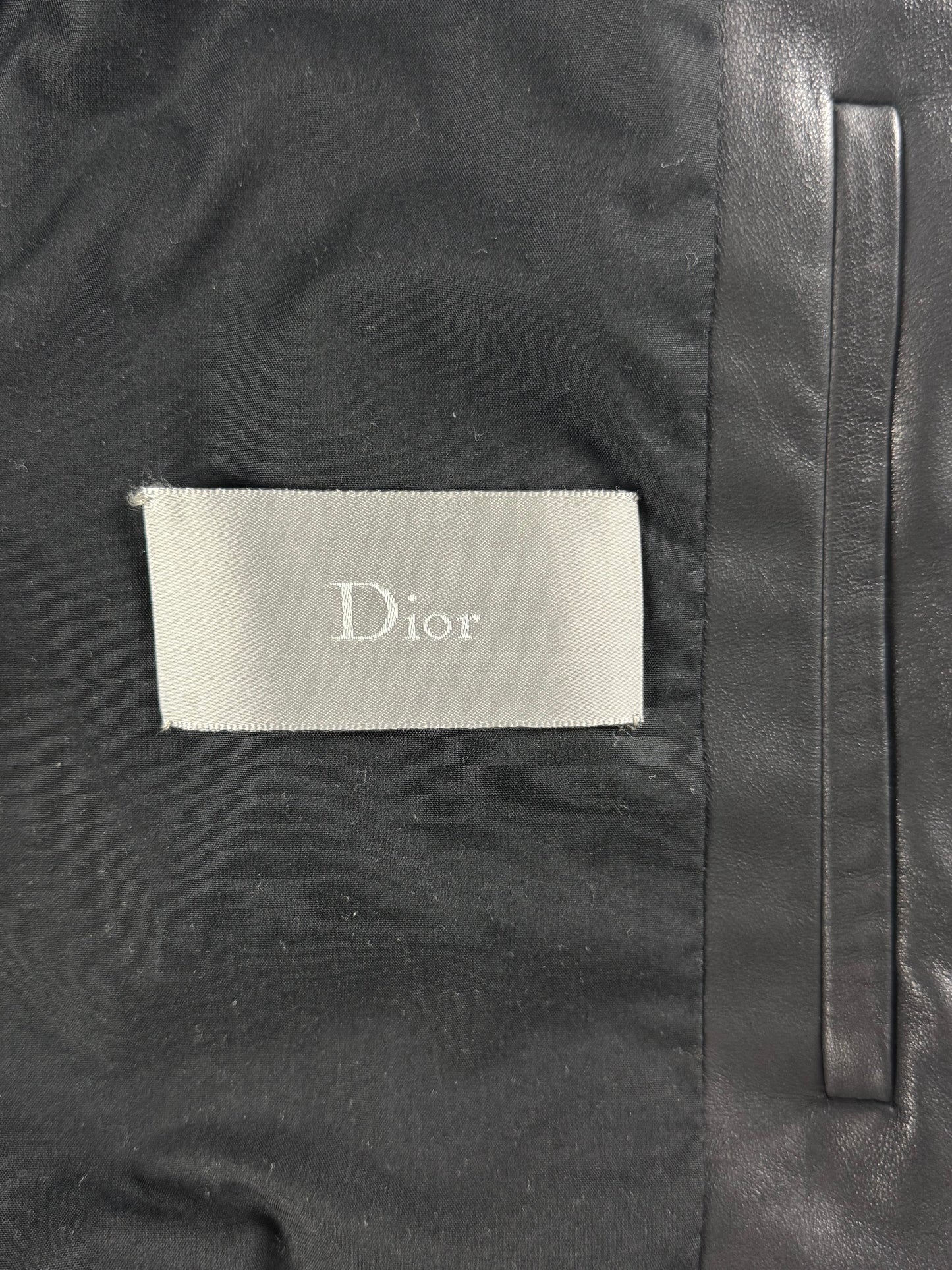 Dior Homme Premium Lamb Leather Bomber Jacket SS 2013 - M