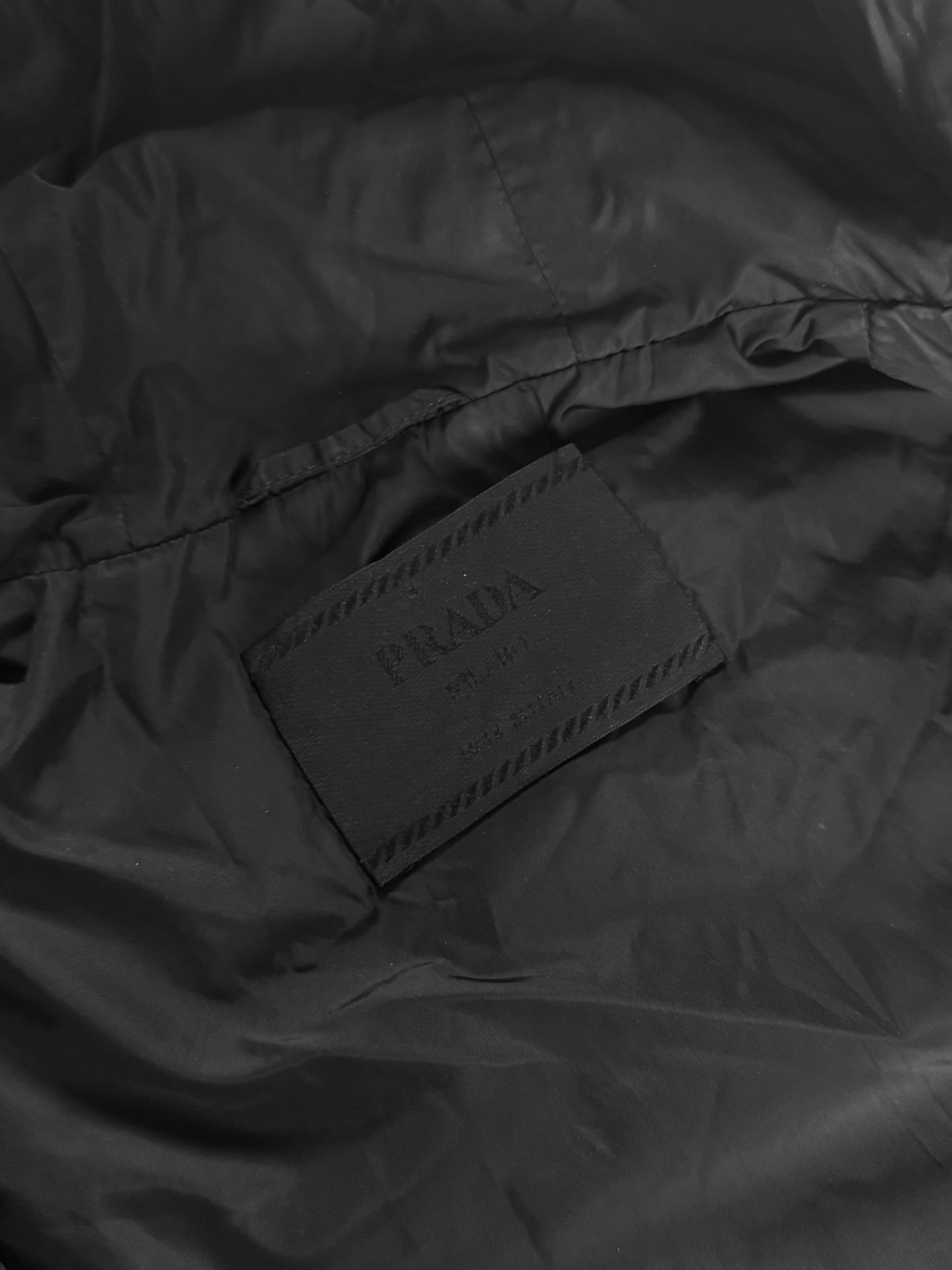 Prada Multi Strapped Belt Black Nylon Long Safari Coat FW 1999 - M