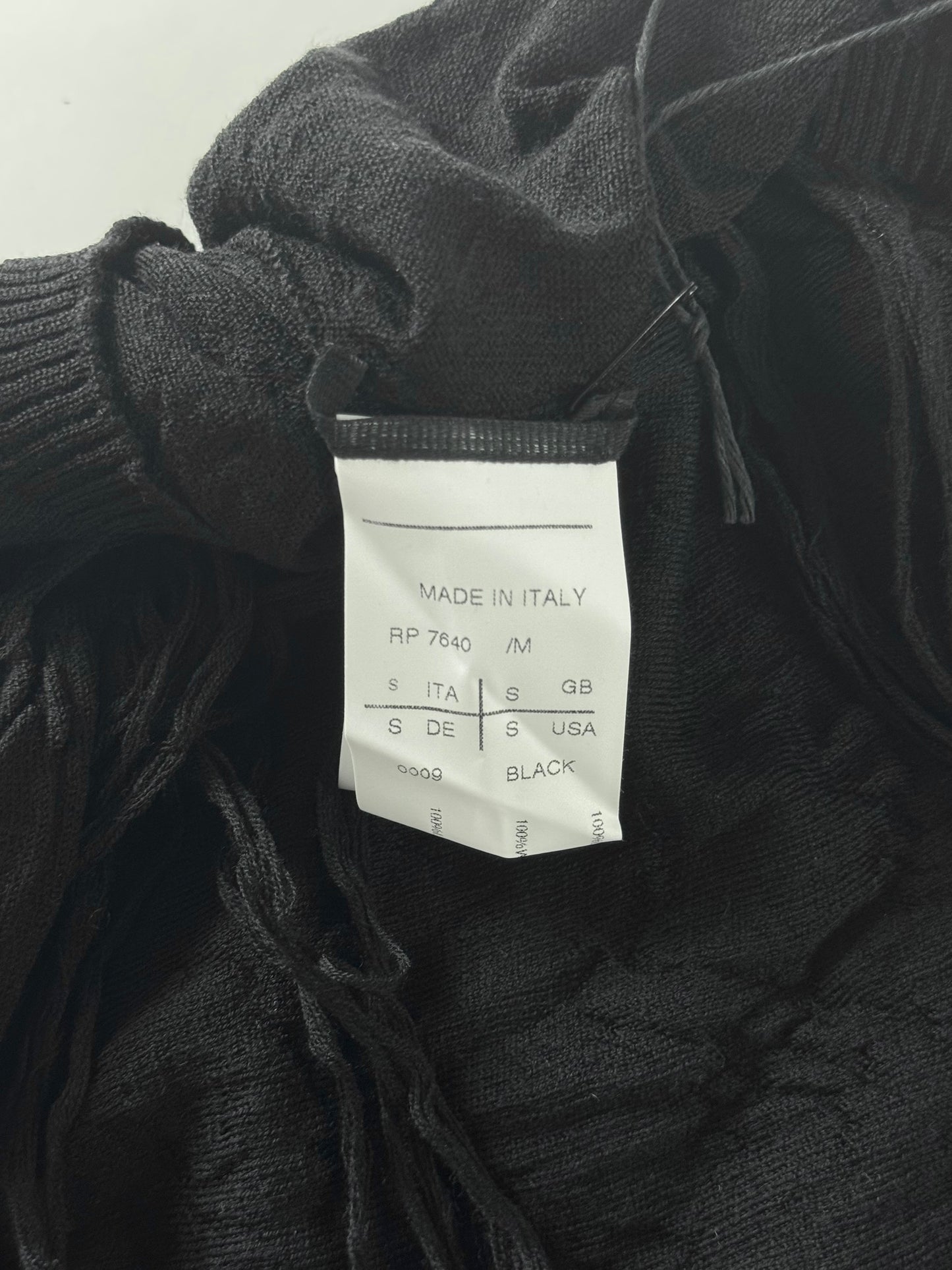 Rick Owens Black Dust Fringes Vest Top 2000s - S