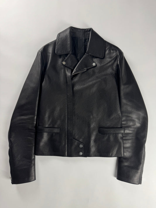Balenciaga Alexander Wang Dark Buffalo Leather Perfecto Jacket FW 2015 - M