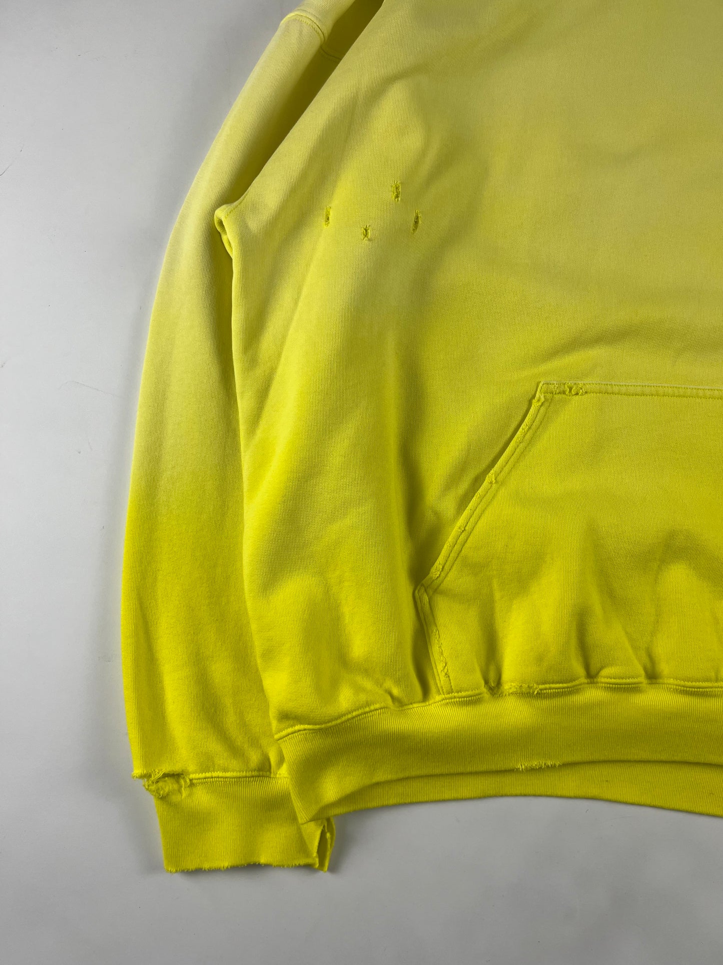 Balenciaga Faded Electric Yellow Oversized Hoodie FW 2021 - S