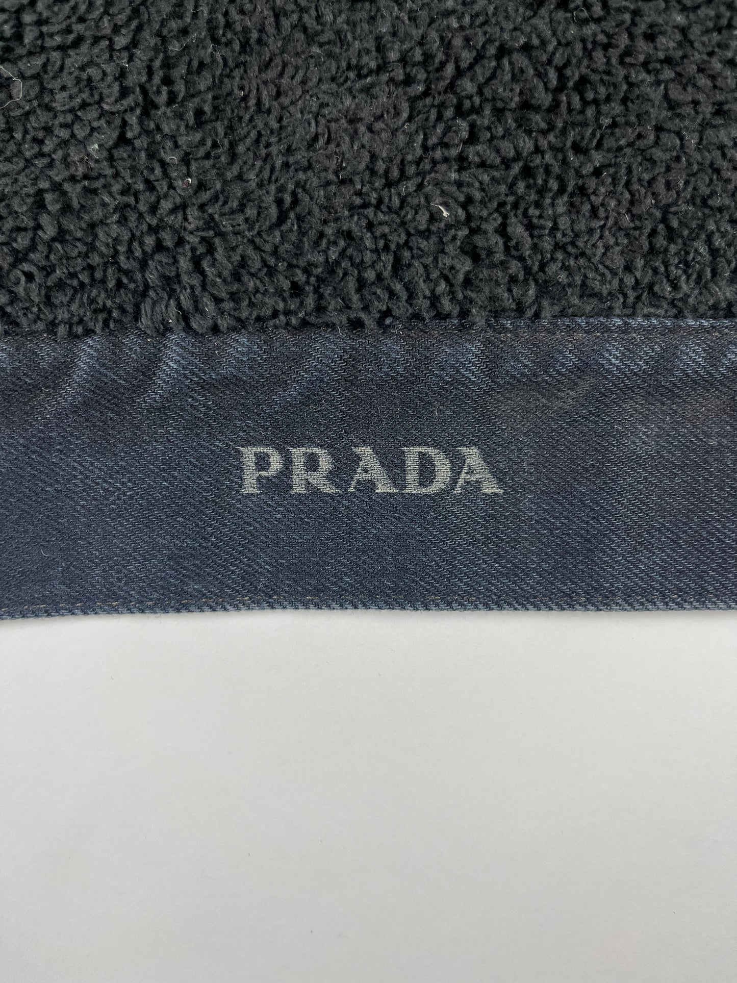 Prada Denim Leather Sheep Fur Trucker Jacket FW 2006 - L