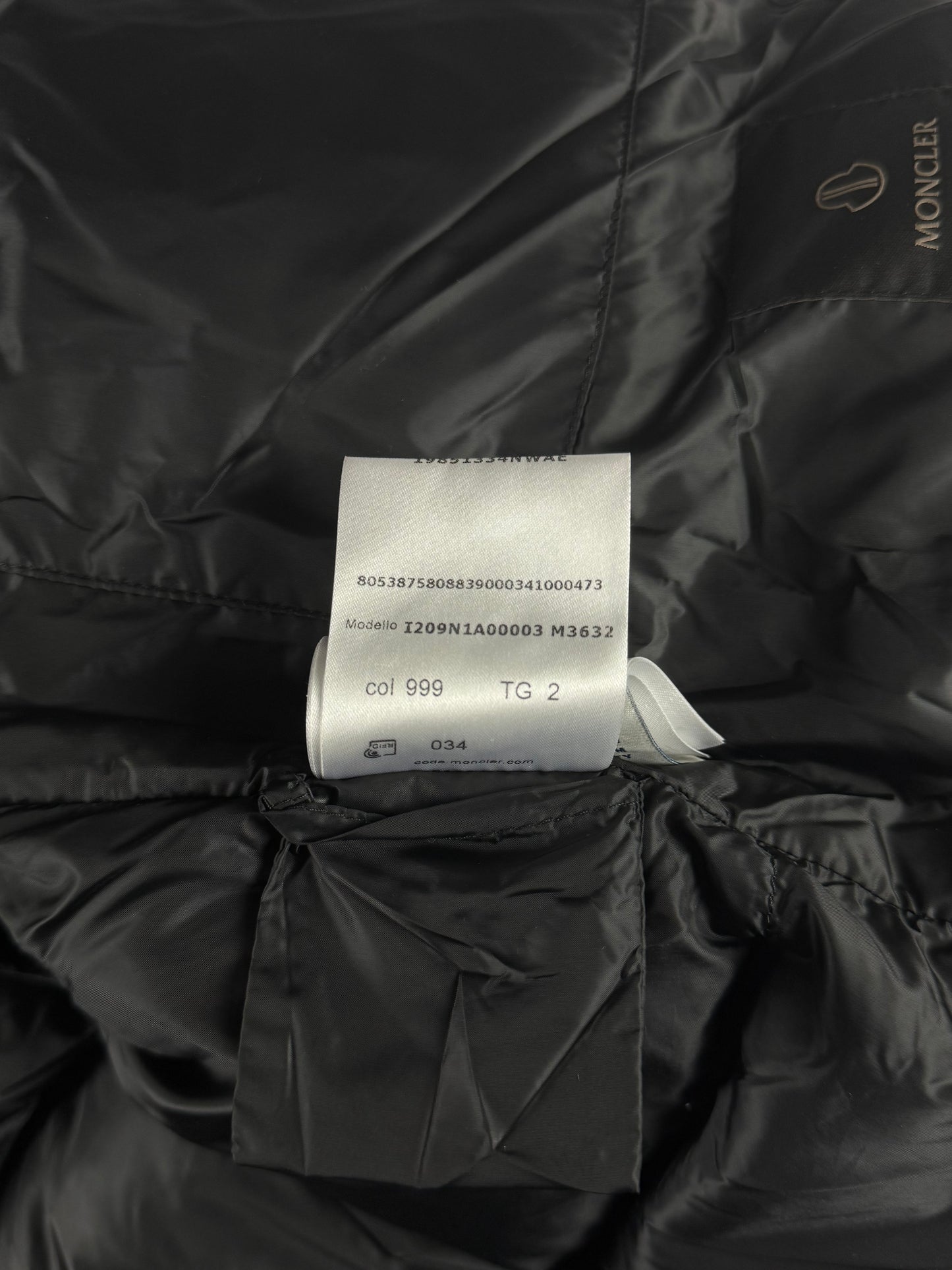 Rick Owens x Moncler DRKSHDW Cyclopic Shearling Down Puffer Jacket FW 2020 - M