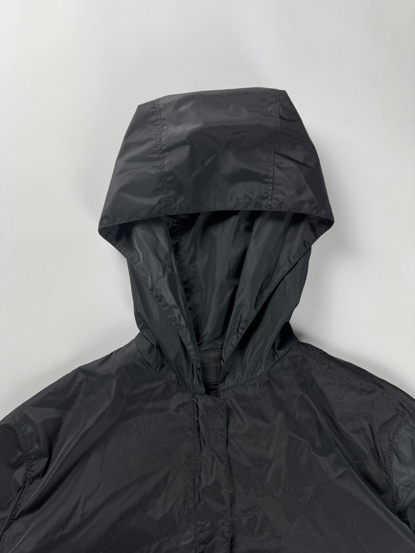 Prada Black Nylon Strapped Light Jacket SS 1998 - M