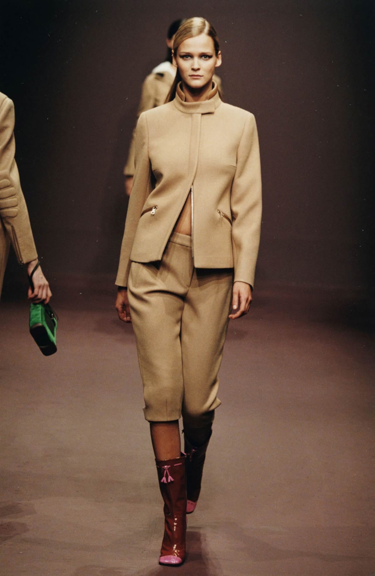 Prada Leather Padded Elbows Wool Jacket FW 1999 - S