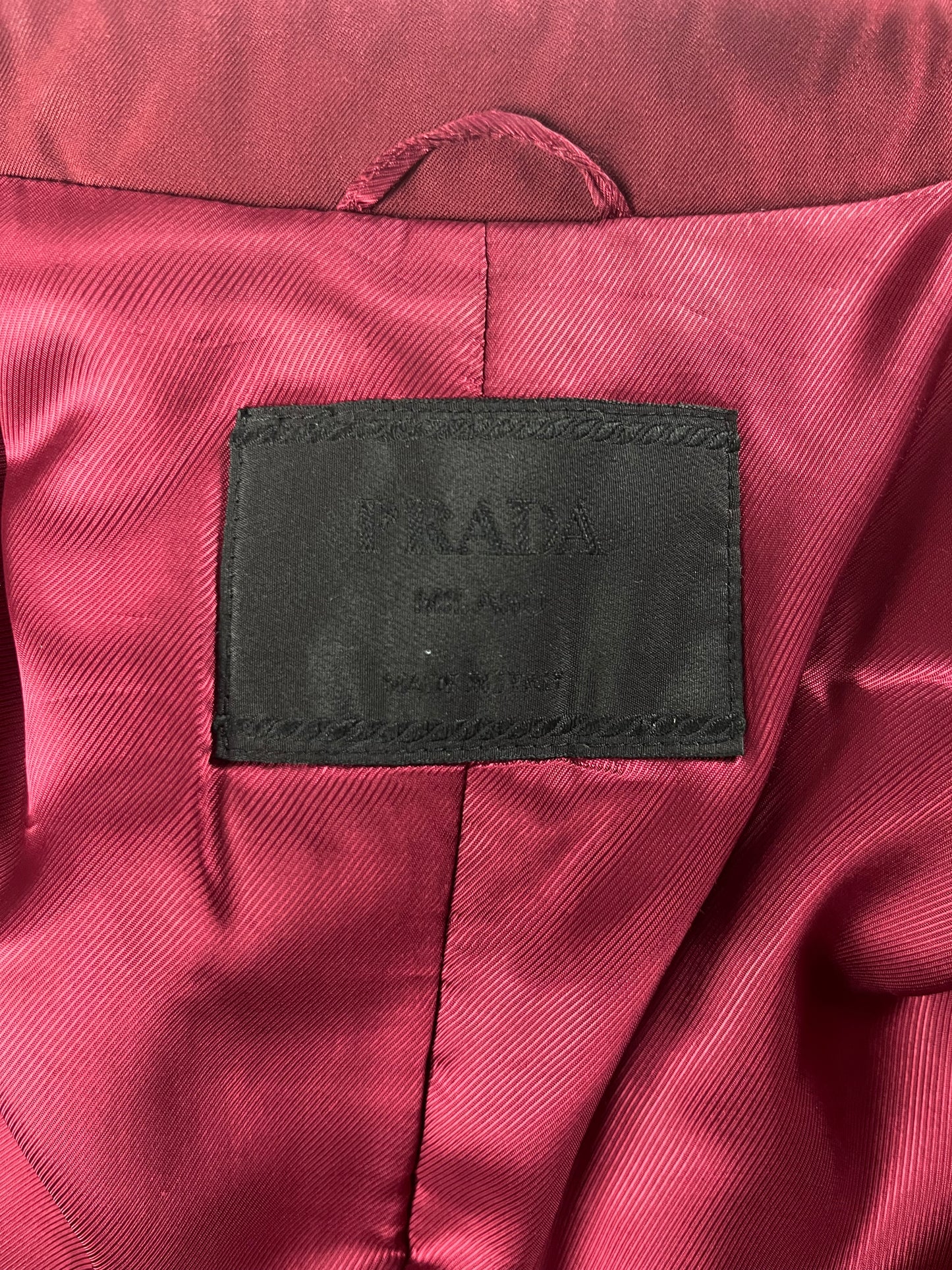 Prada Oversize Red Nylon Work Jacket FW 2000 - M
