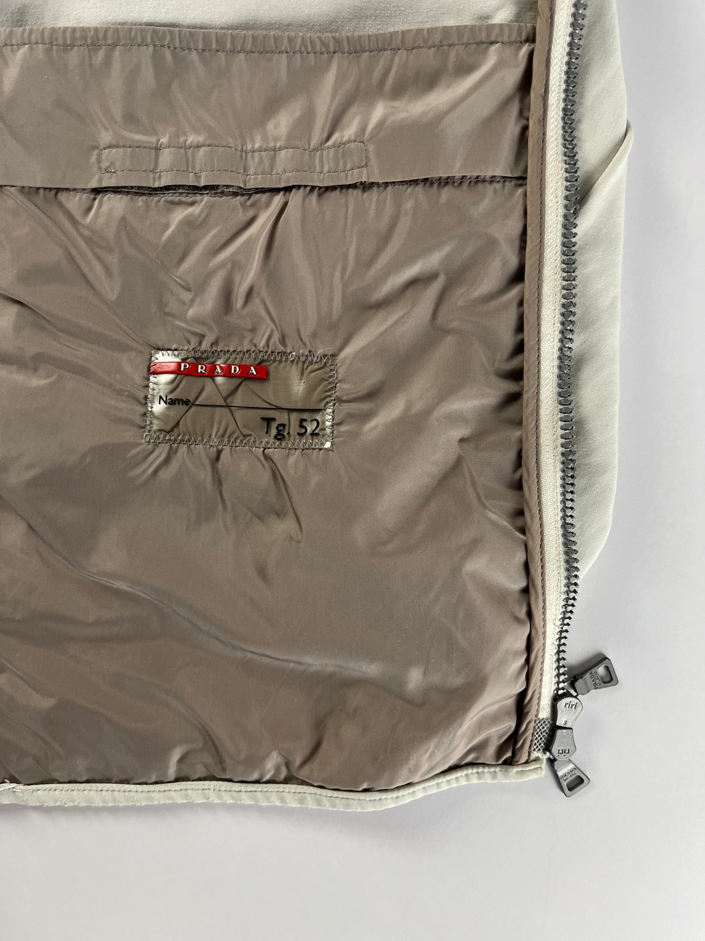 Prada Linea Rossa Ribbed Shoulder Nylon Jacket SS 2000 - L