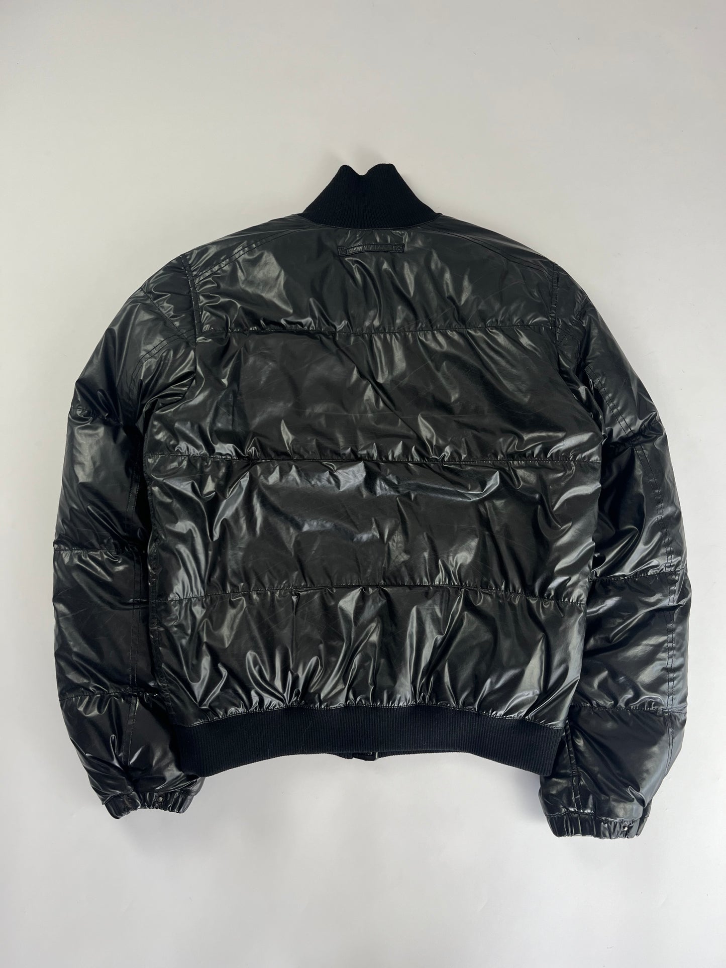 Prada Bright Black Nylon Puffer Jacket FW 2007 - M