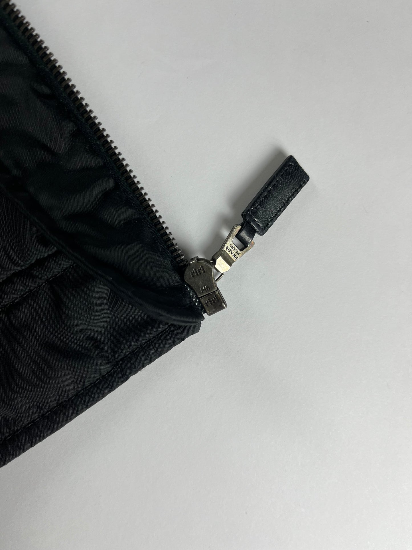 Prada Essential Black Work Trucker Jacket 2000s - L