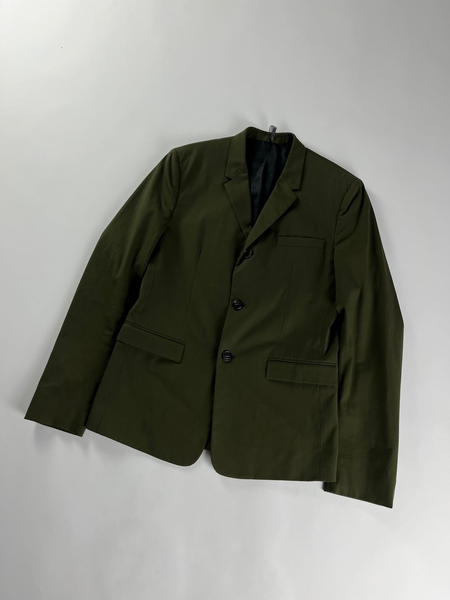 Dior Homme Sample Minimalist Khaki Blazer Jacket SS 2015 - M