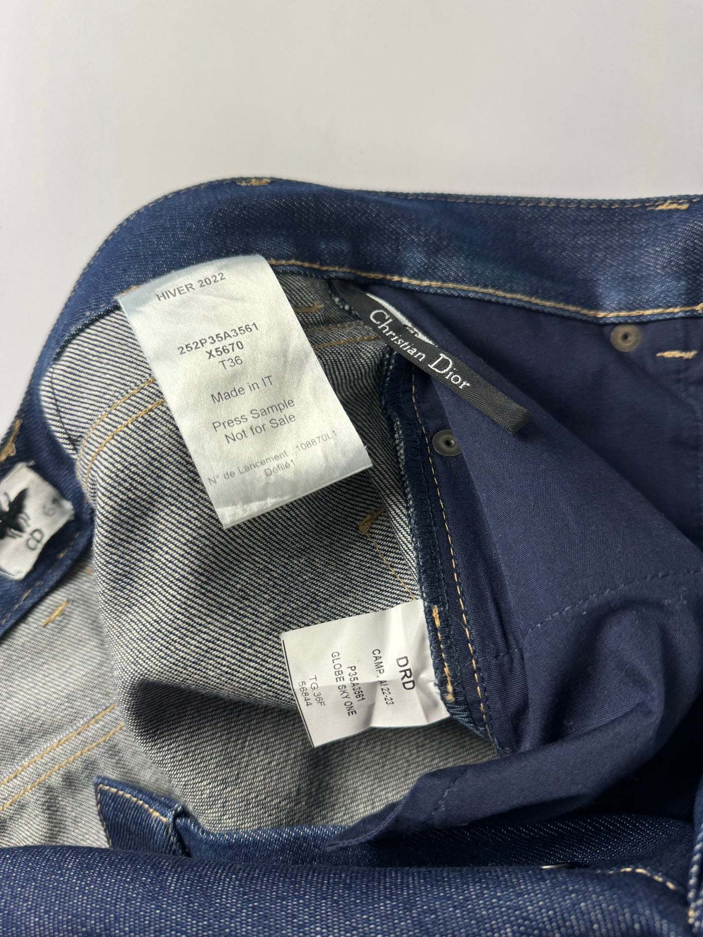 Dior Sample Heritage Raw Denim FW 2022 - M