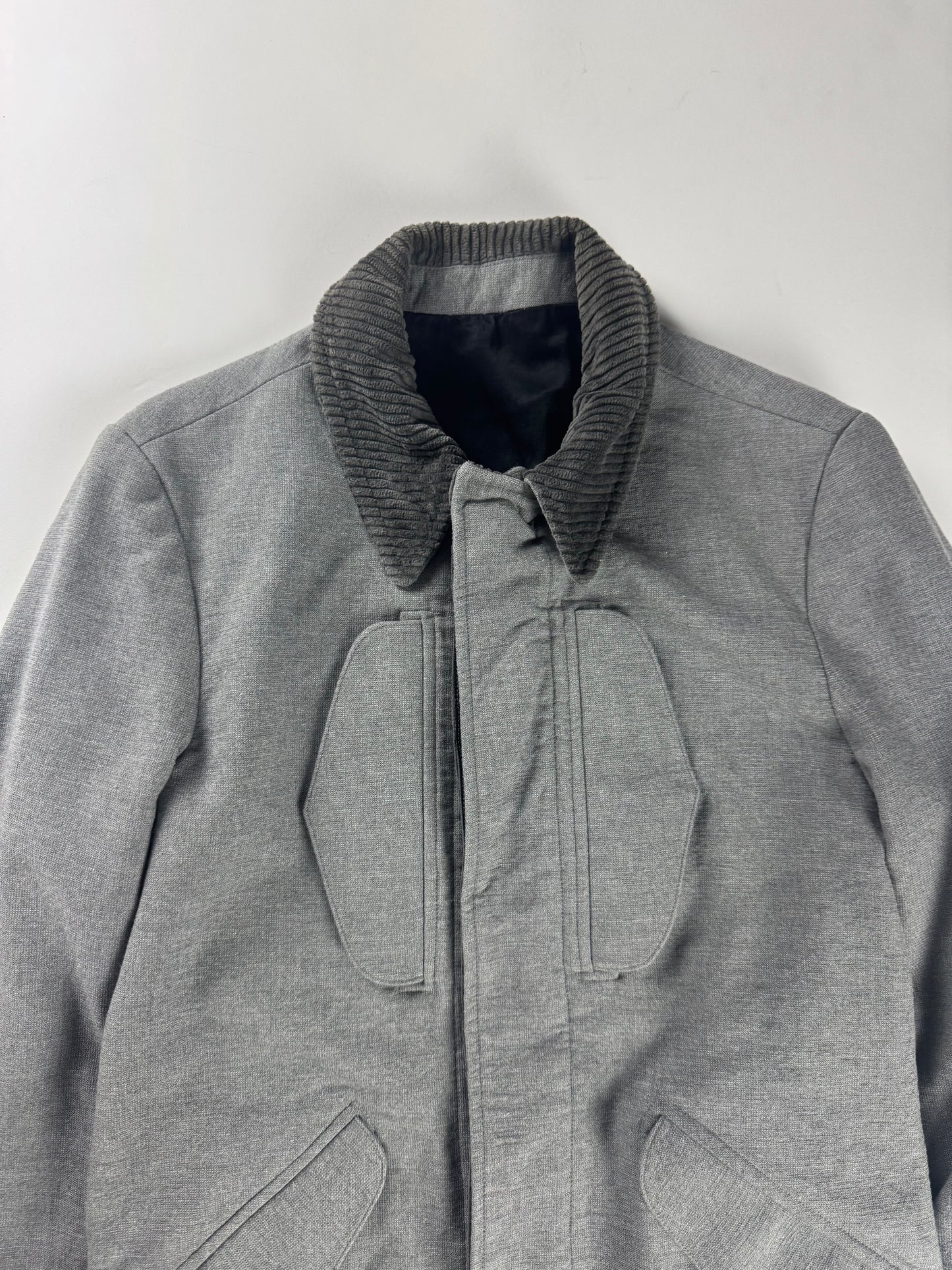 Balenciaga Sample Grey Corduroy Jacket FW 2011 - S