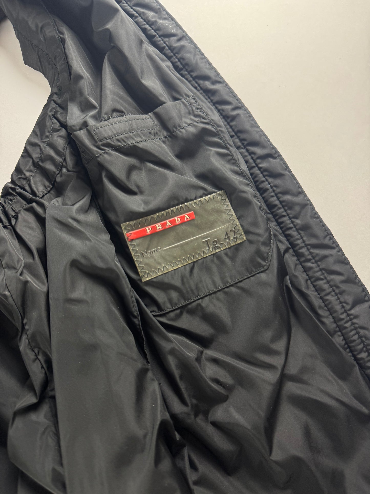 Prada Linea Rossa Kid Fur Hooded Sleeveless Jacket FW 1999 - S